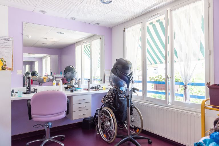 Le salon de coiffure